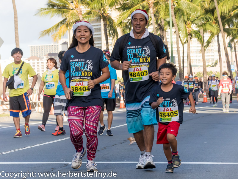 Start to Park 10 k Run - Honolulu Marathon 10 Kilometer Lauf